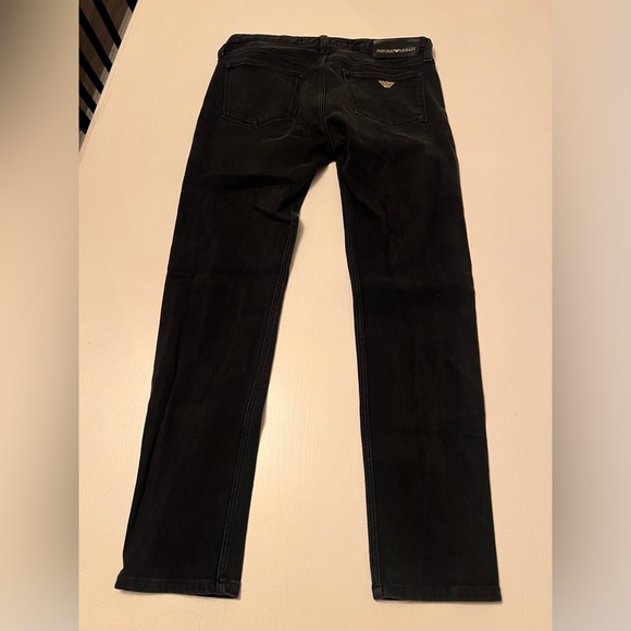 Emporio Armani Gold Series Mens Slim Fit Black Gold Jeans 6Z1J00 1D2JZ 0005 - Picture 12 of 16